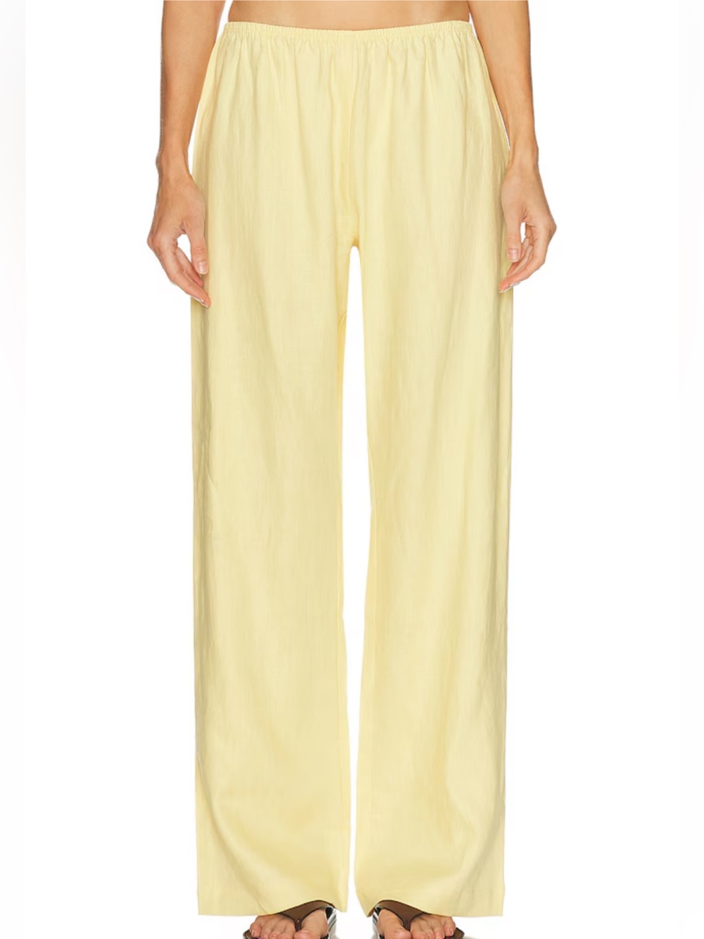 DONNI. Linen Simple Pant - Picture 2 of 12